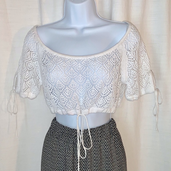 Guess Tops - NWT- Guess Crotchet Knit Crop Top!!